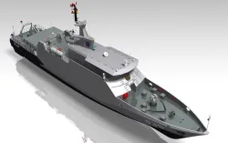 Fast Patrol Boat Ship Vessel 45M Low-poly 3D model