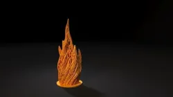 Fire flame 3D print model