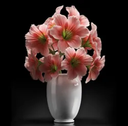 FLOWER1 flowers in vase 3D model