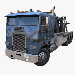 Freightliner Holmes tow truck Low-poly 3D model