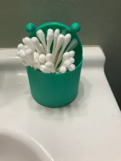 Frog q-tip holdder