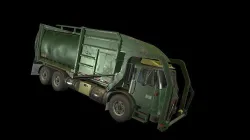 Garbage Truck  Low-poly 3D model