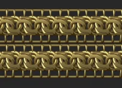 gold chain cuban RESIN MODELS Chain gourmet gourmet chain 3D print model