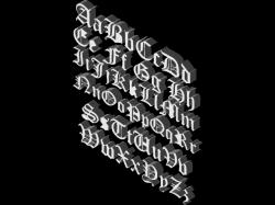 gothic script alphabet 3D Models | Page 1 | STLFinder