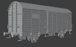 H0 1-87 scale Gr 20 freight car 3D print model