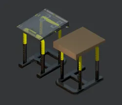 height and tilt adjustable table