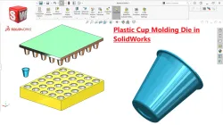 How to make Plastic Cup Molding Die in SolidWorks | SolidWorks Mold Tutorial