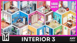 Interior 3 - Asset Pack by ithappy Low-poly 3D model