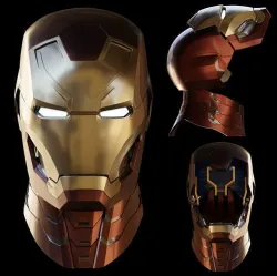 Ironman Mk 46 47 Helmet 3D Printable Model with Interior Details 3D print model
