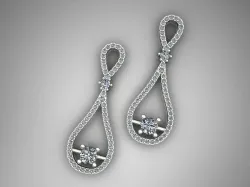Jewelry Earrings 3D print model 3D print model