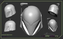 Koska Reeves The Mandalorian 3d printable cosplay helmet 3D print model