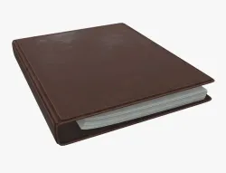 Leather ring binder 3D model