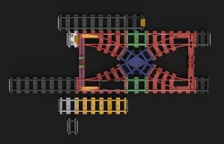 Lego City Straight Tracks with Double Switch