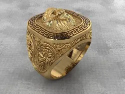 Lion Ring 3D print model