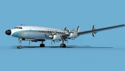 Lockheed L1649 Star Liner Lufthansa 3D model