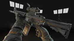 M4 assault rifle Low-poly 3D model