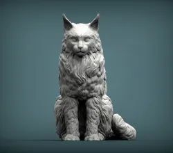 Maine Coon 3D print model