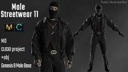Male Streetwear 11 3D model