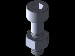 Metric Nut and Screw Simulation