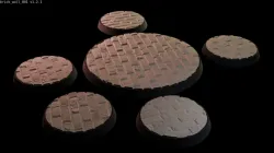 Miniature bases: Brick Wall 001