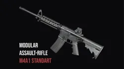 Modular Assault rifle Colt standart M4A1 Low-poly 3D model