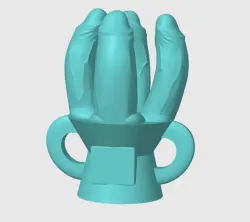 "MULTI DICK" TROPHY , WITH INCISION AREA TO ADD YOUR MESSAGE