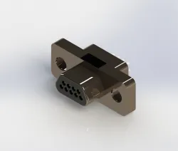 Norcomp 380, MICRO-D Series, 9 Way PCB D-sub Male Shell Connector with Female Socket Pins