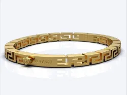 Oval luxury Women Bracelet Versace bracelet 3D print model