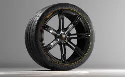Porsche 988R Concept Rim and Michelin SuperSport Tire 3D model