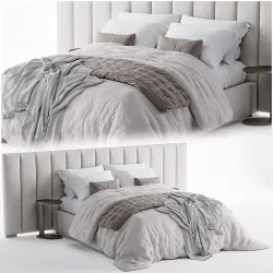 RH Modena Queen Bed 3D model
