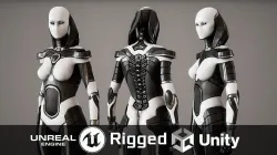 Robot 7 Low-poly 3D model