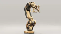 Robot Arm 3 RIGGED and Animated 3D model