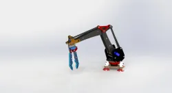 Robotic Arm in Solidworks 2016 with .STL format