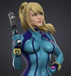 Samus Zero suit 3D Model 3D print model