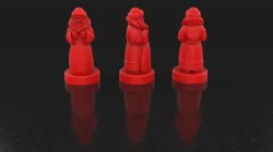 Santa Claus Figurine in STEP file