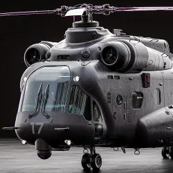 Sci Fi Cargo Helicopter 3D model