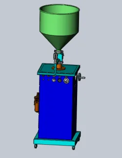 Semi-automatic paste filling machine