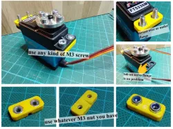 Servo mounting helper (2x M3)