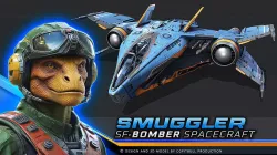 SF Smuggler Bomber Low-poly 3D model
