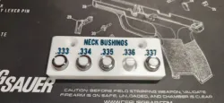 Sizing die neck bushing organizer