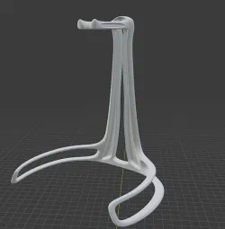 Sleek Headphone Stand - 3D Printable Headphone Stand 3D print model