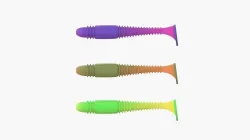 Soft plastic fishing lure v3 3D print model