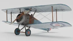 Sopwith Camel Biplane 1917-1920 3D model