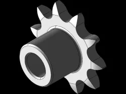 SPROCKET 10 Z (03-1) 5x2,5mm DIN 8187-ISO_R 606