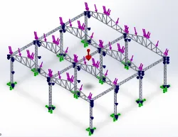 Square profile truss