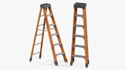 Step Ladder Low-poly 3D model