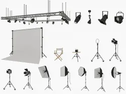 Studio Lighting Collection 3D model