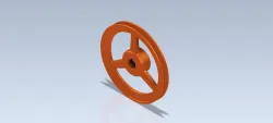 Studycadcam 3D CAD Exercise 1097/Pulley Wheel/Polea/Autodesk Inventor Pro