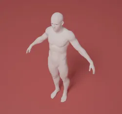 Synthetic humanoid 3D model