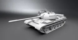 T55 Tank Scale model 3D print model